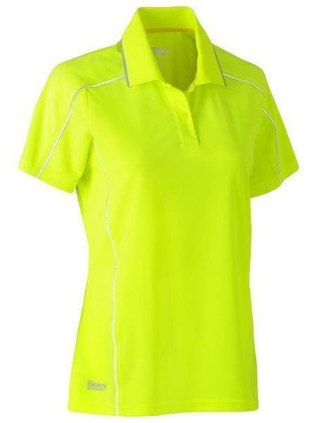 Bisley Workwear Work Wear Yellow / 6 Bisley WOMENS COOL MESH POLO SHIRT BKL1425