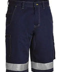 Bisley Workwear Work Wear NAVY (BPCT) / 77 BISLEY WORKWEAR 3M Taped Cool Vented Lightweight Cargo Shorts BSHC1432T