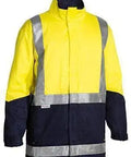 Bisley Workwear Work Wear YELLOW/NAVY (TT01) / S BISLEY WORKWEAR 3M TAPED HI VIS 3 IN 1 DRILL JACKET BJ6970T