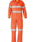 Bisley Workwear Work Wear ORANGE (BVEO) / 77R BISLEY WORKWEAR 3M TAPED HI VIS DRILL COVERALL  BC607T8