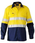 Bisley Workwear Work Wear BISLEY WORKWEAR 3M TAPED HI VIS INDUSTRIAL COOL VENTED SHIRT LONG SLEEVE BS6448T