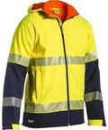 Bisley Workwear Work Wear YELLOW/NAVY (TT04) / S BISLEY WORKWEAR 3M TAPED HI VIS RIPSTOP BONDED FLEECE JACKET (SHOWER PROOF) BJ6934T