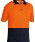 Bisley Workwear Hi-vis Short Sleeve Polo Shirt BK1234 Work Wear Bisley Workwear   