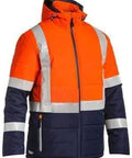 Bisley Workwear Work Wear BISLEY WORKWEAR TAPED HI VIS PUFFER JACKET (SHOWER PROOF) BJ6929HT
