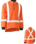 Bisley Workwear Work Wear ORANGE (BVEO) / S BISLEY WORKWEAR TAPED TTMC-W HI VIS POLAR FLEECE JUMPER WITH X BACK BK6249XT