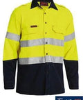 Bisley Workwear Work Wear BISLEY WORKWEAR tencate tecasafe plus 700 hi vis FR vented shirt BS8082T