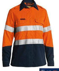 Bisley Workwear Work Wear BISLEY WORKWEAR WOMENS TENCATE TECASAFE® PLUS 580 TAPED HI VIS LIGHTWEIGHT FR VENTED SHIRT - LONG SLEEVE BL8098T
