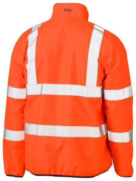 Bisley Workwear Worl Wear Bisley TAPED HI VIS REVERSIBLE PUFFER JACKET BJ6350HT