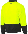 Bisley Two Tone Hi Vis Bomber Jacket BJ6730 Metro Workwear.