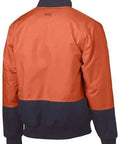Bisley Two Tone Hi Vis Bomber Jacket BJ6730 Metro Workwear.