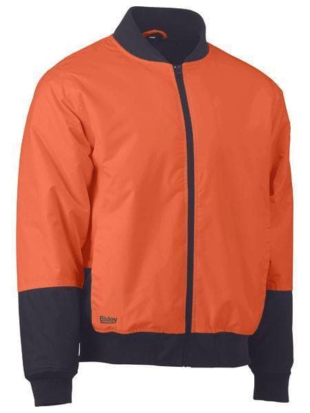 Bisley Workwear Worl Wear Orange/Navy / XS Bisley TWO TONE HI VIS BOMBER JACKET BJ6730