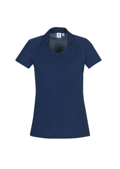 Biz Care Casual Wear Steel Blue / 8 Biz Collection Byron Ladies Polo P011LS