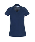 Biz Care Casual Wear Steel Blue / 8 Biz Collection Byron Ladies Polo P011LS