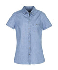 Biz Care Corporate Wear Blue / 6 Biz Collection Indie Ladies S/S Shirt S017LS