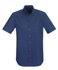 Biz Care Corporate Wear Dark Blue / XS Biz Collection Indie Mens S/S Shirt S017MS