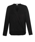 Biz Care Corporate Wear Black / 6 Biz Collection Lily Ladies Hi-Lo Blouse S014LL