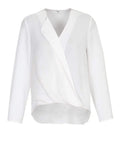 Biz Care Corporate Wear White / 6 Biz Collection Lily Ladies Hi-Lo Blouse S014LL