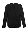 Biz Care Corporate Wear Black / 6 Biz Collection Lily Ladies Hi-Lo Blouse S014LL