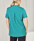 Biz Care Womens Easy Stretch Daisy Print Tunic CS950LS - Simply Scrubs Australia