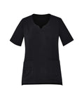 Biz Care Womens Tailored Fit Round Neck Scrub Top CST942LS - Simply Scrubs Australia