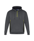 Biz Collection Active Wear Grey/Black/Fluoro Yellow / XS Biz Collection Adult’s Renegade Hoodie SW710M