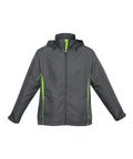 Biz Collection Active Wear Grey/Fluro Lime / 10 Biz Collection Kids’ Razor Team Jacket J408K