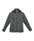 Biz Collection Active Wear Grey/Fluro Lime / 10 Biz Collection Kids’ Razor Team Jacket J408K