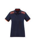 Biz Collection Casual Wear 6 / Navy/Fluoro Orange Biz Collection Galaxy Ladies Polo P900LS