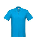 Biz Collection Casual Wear Cyan / S Biz Collection Men’s Crew Polo P400MS