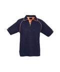 Biz Collection Casual Wear Navy/Fluoro Orange / S Biz Collection Men’s Fusion Polo P29012