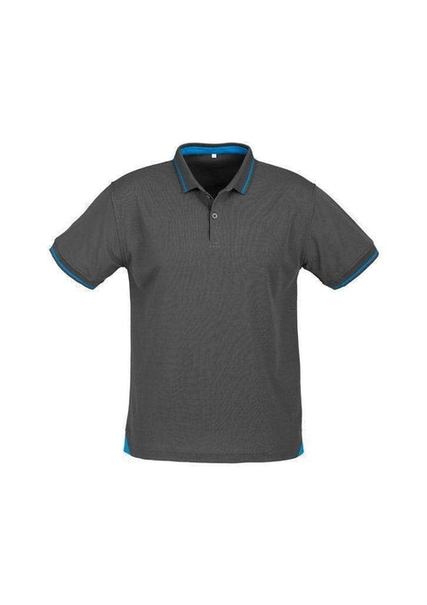 Biz Collection Casual Wear Steel Grey/Cyan Blue / S Biz Collection Men’s Jet Polo P226MS