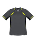 Biz Collection Casual Wear Grey/Black/Fluoro Yellow / S BIZ COLLECTION Men’s Renegade Tee T701MS