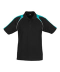 Biz Collection Casual Wear Black/Teal/White / S Biz Collection Men’s Triton Polo P225MS