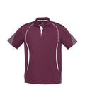 Biz Collection Casual Wear Maroon/White / 4 Biz Collection Razor Kids Polo P405KS