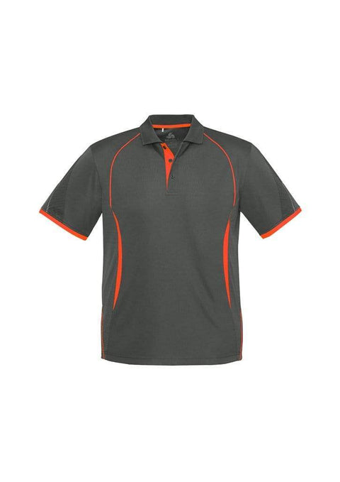 Biz Collection Casual Wear Grey/Fluoro Orange / 4 Biz Collection Razor Kids Polo P405KS