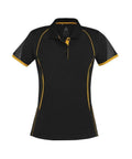 Biz Collection Casual Wear 8 / Black/Gold Biz Collection Razor Ladies Polo P405LS