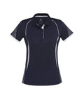 Biz Collection Casual Wear 8 / Navy/White Biz Collection Razor Ladies Polo P405LS