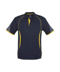 Biz Collection Casual Wear S / Navy/Gold Biz Collection Razor Mens Polo Shirt Biz Cool™ P405MS