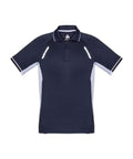 Biz Collection Casual Wear Navy/White/Silver / 4 Biz Collection Renegade Kids Polo P700KS