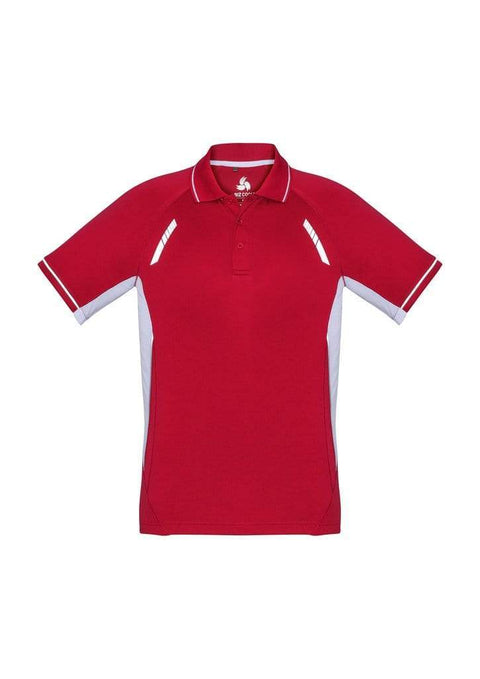 Biz Collection Casual Wear Red/White/Silver / 4 Biz Collection Renegade Kids Polo P700KS