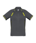 Biz Collection Casual Wear Grey/Black/Fluoro Yellow / 4 Biz Collection Renegade Kids Polo P700KS