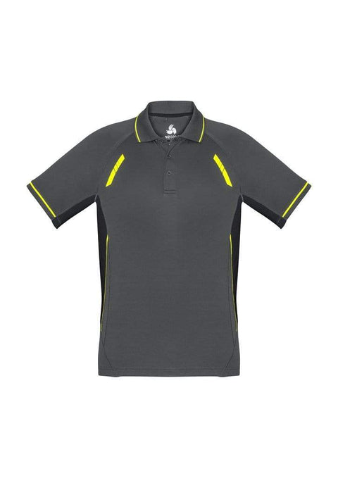 Biz Collection Casual Wear Grey/Black/Fluoro Yellow / 4 Biz Collection Renegade Kids Polo P700KS