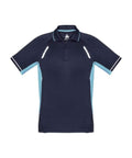 Biz Collection Casual Wear S / Navy/Sky/Silver Biz Collection Renegade Mens Polo P700MS