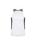 Biz Collection Casual Wear White/Black/Silver / XS Biz Collection Renegade Mens Singlet SG702M