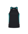 Biz Collection Casual Wear Black/Teal/Silver / XS Biz Collection Renegade Mens Singlet SG702M