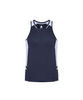 Biz Collection Casual Wear Navy/White/Silver / XS Biz Collection Renegade Mens Singlet SG702M