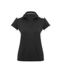 Biz Collection Casual Wear 6 / Black/White Biz Collection Rival Ladies Polo P705LS