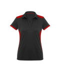 Biz Collection Casual Wear 6 / Black/Red Biz Collection Rival Ladies Polo P705LS
