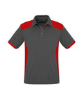 Biz Collection Casual Wear S / Grey/Red Biz Collection Rival Mens Polo P705MS