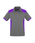 Biz Collection Casual Wear S / Silver/Purple Biz Collection Rival Mens Polo P705MS